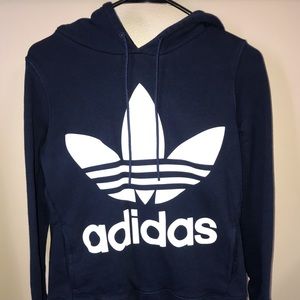 Navy blue adidas hoodie. XS.